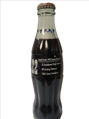 Vintage Coca Cola Emmitt Smith Commemorative Bottle - 1995 Season Record